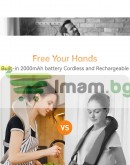 5D масажор за врат и тяло, безжичен и с функция за затопляне